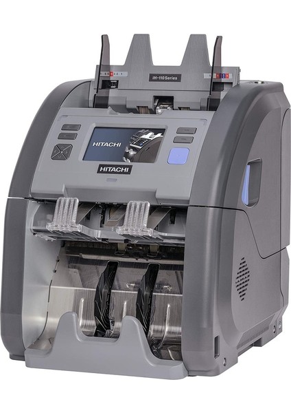 Hitachi IH-110F Full Fitness Para Sayma Makinesi – Çift Cıs Sensör, Seri Numara ve Bantlı Banknot Tespiti, 30 Para Birimi Desteği