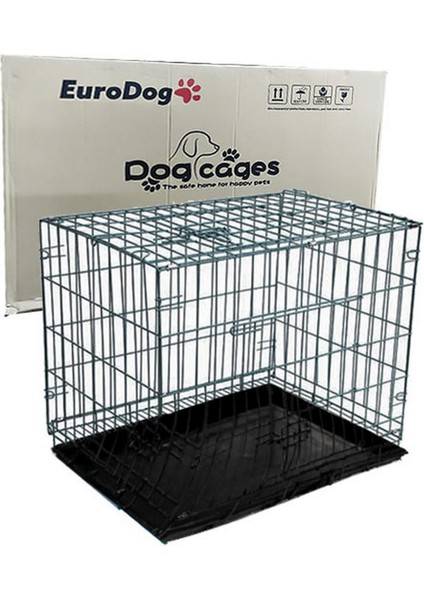 Köpek Kafesi Siyah Dövme 92X61,5X68,5 cm Ynsmr