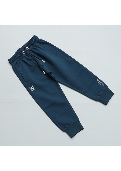 Erkek Çocuk Kalın Pantolon - 12390 - Petrol
