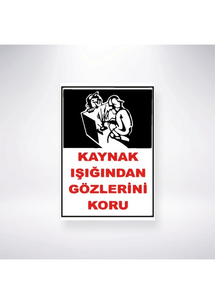 Kaynak Işığından Gözlerini Koru Sticker 20X28 cm