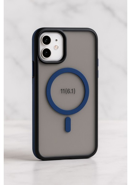 Apple Iphone 11 Kılıf Mat Magsafe Şarj Özellikli Darbe Önleyici Hassas Buton Yumuşak Kenar