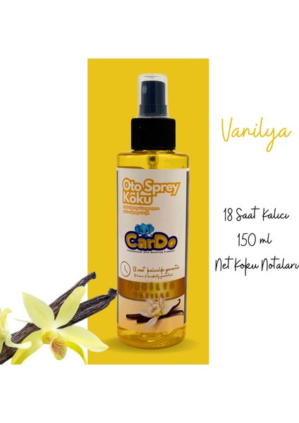 Cardo Premium Oto Kokusu Yüksek Kalıcılık Vanilya Kokusu 150 ml