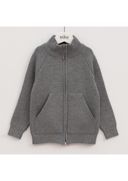 Erkek Çocuk Uzun Kol Ince Ceket - (2 Yaş-7 Yaş) - 13048 - Antrasit