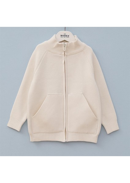 Erkek Çocuk Uzun Kol Ince Ceket - (2 Yaş-7 Yaş) - 13048 - Vanilya