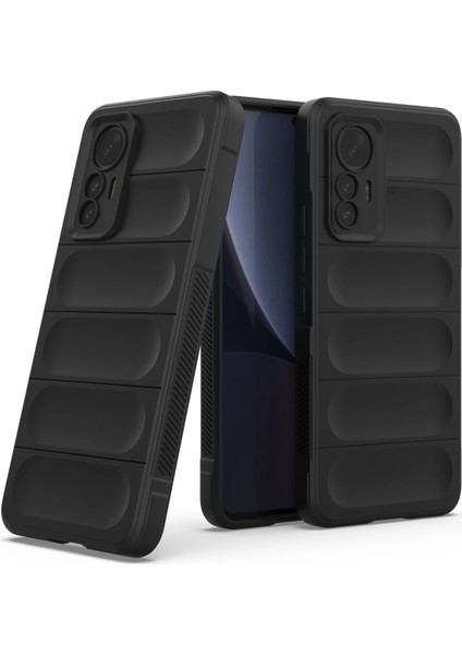 Xiaomi Mi 12 Lite Kılıf Optimum Silikon - Siyah Ferrg