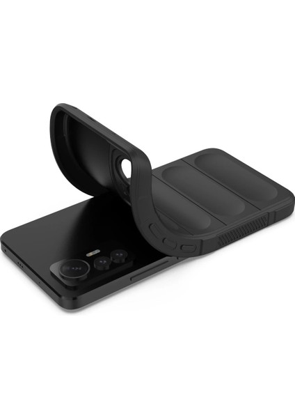 Xiaomi Mi 12 Lite Kılıf Optimum Silikon - Siyah Ferrg