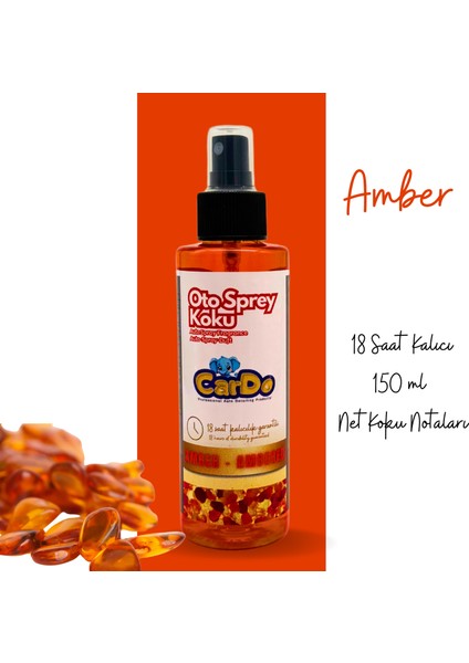 Cardo Premium Oto Kokusu Yüksek Kalıcılık Amber Kokusu 150 ml
