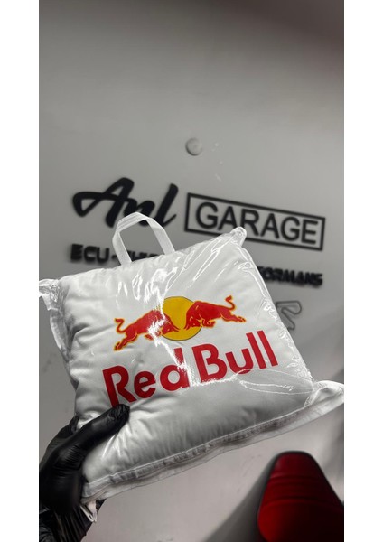 Redbull Beyaz Oto Servis Kılıfı Tüm Araç Modellerine Uygun Universal
