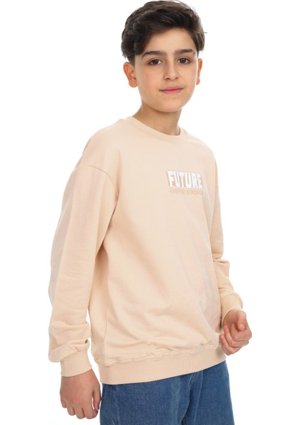 Erkek Çocuk Baskılı Sweatshirt