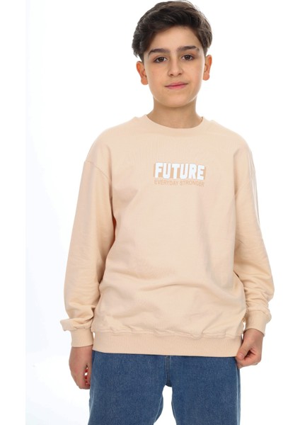 Erkek Çocuk Baskılı Sweatshirt