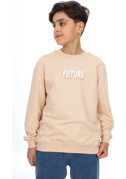 Erkek Çocuk Baskılı Sweatshirt