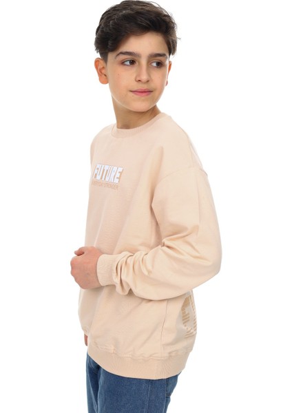 Erkek Çocuk Baskılı Sweatshirt
