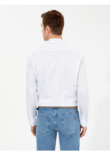 Erkek Açık Mavi Slim Fit Uzun Kollu Gömlek 50253865-VR003 fiyatları