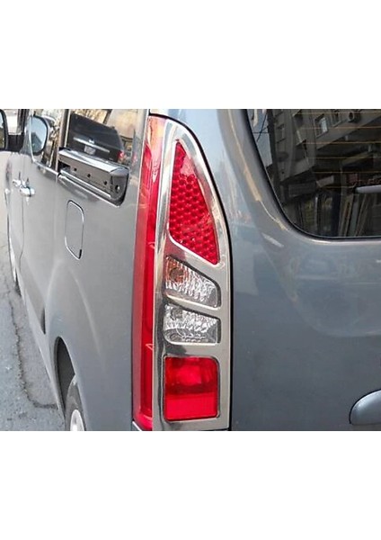 Citroen Berlingo 2 Facelift Uyumlu 2012-2018 Stop Çerçevesi 2 Parça Abs Krom Kaplama