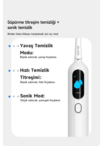 Sonik Şarjlı Diş Fırçası 120 Gün Şarj Süresi 6 Adet Başlık