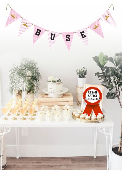 Model 196 Kişiye Özel Isimli Yazılı Banner Doğum Günü Süsü Flama Bayrakları fiyatları