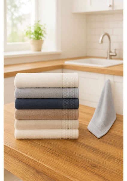 6'lı Mutfak Havlusu Seti 30 x 50 cm Pamuklu Nostalji fiyatları