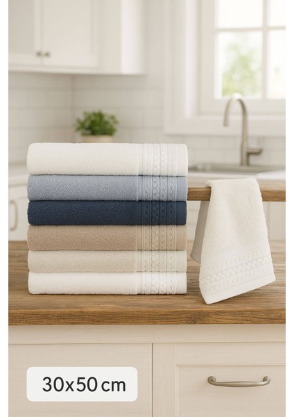 6'lı Mutfak Havlusu Seti 30 x 50 cm Pamuklu Nostalji fırsatları