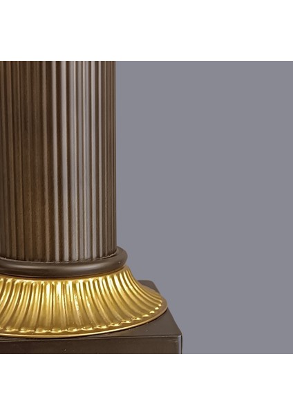 Cley Gold Detay Kahverengi Abajur modelleri