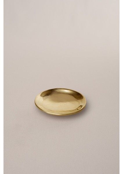 Pirinç Dekoratif Tabak Gold 7 cm