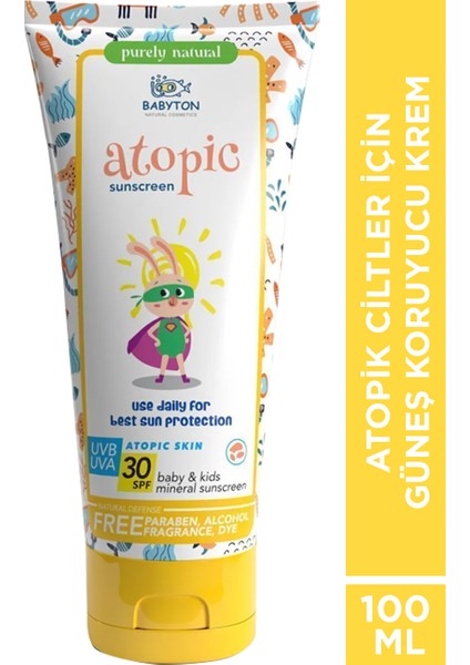 Atopik Ciltler İçin Güneş Koruyucu Krem 100 ml