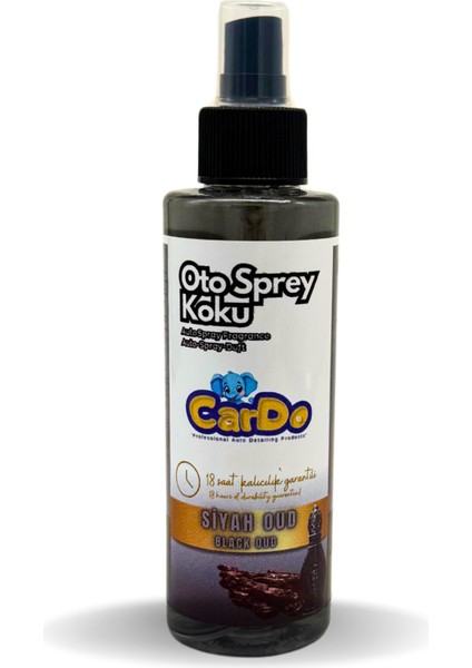 Cardo Premium Oto Kokusu Yüksek Kalıcılık Siyah Oud Kokusu 150 ml
