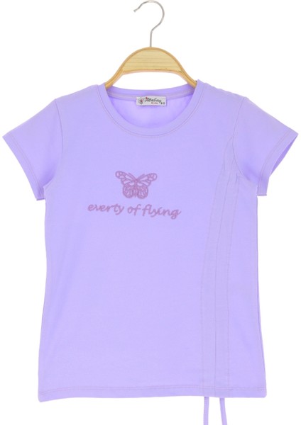 Kız Çocuk Büzgülü T-Shirt