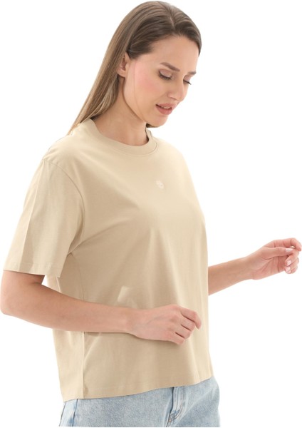 TB0A5NJEY941 Timberland Lush Short-Sleeve Tee Kadın T-Shirt S&amp;uuml;tl&amp;uuml; Kahve modelleri