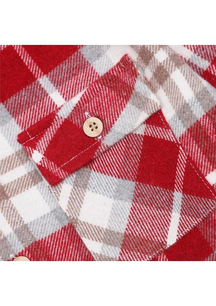 Erkek Çocuk Şardonsuz Uzun Kol Ince Gömlek - 15144 - Kırmızı fiyatları