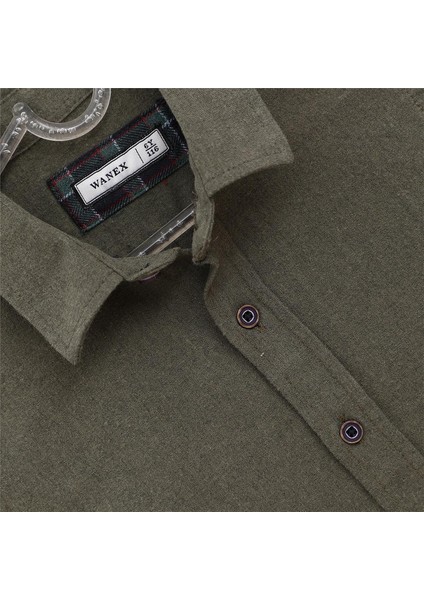 Erkek Çocuk Uzun Kol Ince Gömlek - 15198 - Yeşil fiyatları