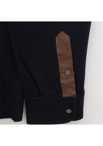 Erkek Çocuk Şardonsuz Uzun Kol Ince Gömlek - 15246 - Lacivert fırsatları