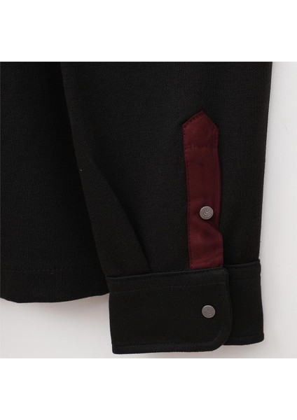 Erkek Çocuk Şardonsuz Uzun Kol Ince Gömlek - 15246 - Siyah fırsatları