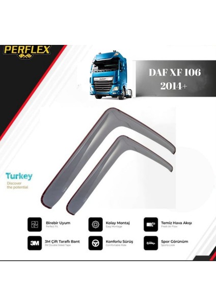 Cam Rüzgarlığı V2 Düz Daf Xf 95 / Xf 105 1998-2014