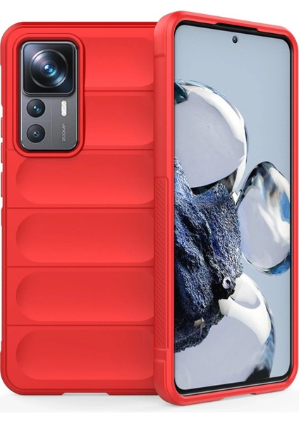 Xiaomi Mi 12T Pro Kılıf Optimum Silikon - Kırmızı Ferrg