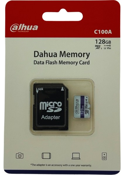 C100A 128GB Microsdxc U3 Hafıza Kartı Sd Adaptör
