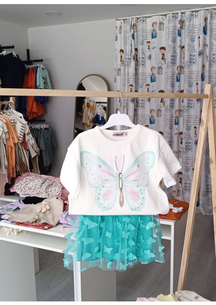 Kız Çocuk Alt Üst Etek Takım