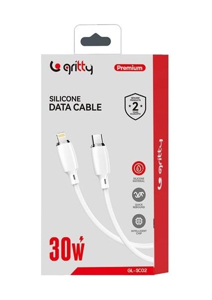 30W Type-C To Lightning Şarj Kablosu 1 M Beyaz (GL-SC02) fiyatları