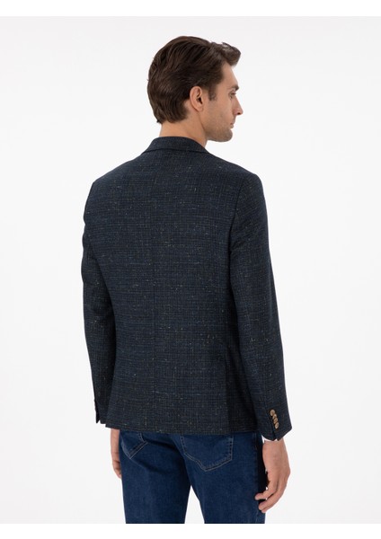 Erkek Petrol Slim Fit Ceket 50290538-VR102