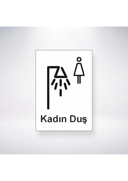 Kadın Duş Sticker 20X28 cm