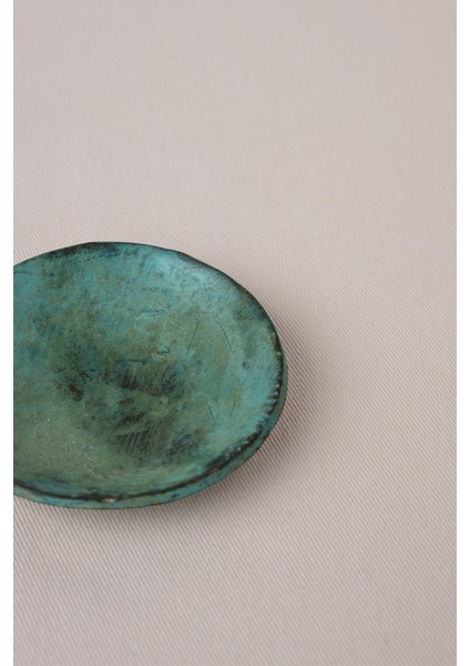 Pirinç Dekoratif Tabak Bronze-Rust 7 cm