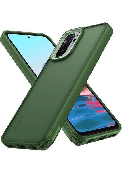 Xiaomi Redmi Note 10 Kılıf Elegant Kapak - Yeşil Ferrg