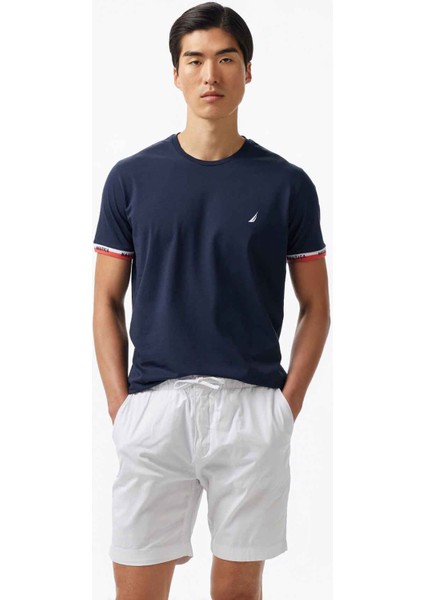 Erkek Lacivert Regular Fit T-Shirt V55225T.4NV