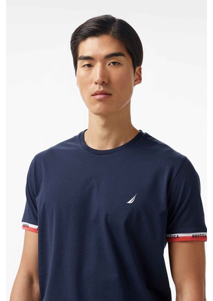 Erkek Lacivert Regular Fit T-Shirt V55225T.4NV fırsatları