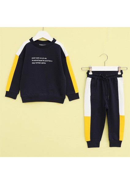 Erkek Çocuk O Yaka Uzun Kol Ince Kışlık Alt - Üst Takım - (2 Yaş-7 Yaş) - 11605 - Lacivert