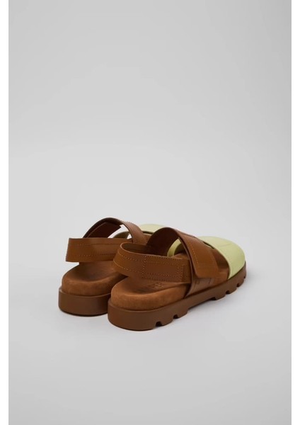 Kadın Brutus Deri Sandalet - Mix fiyatları