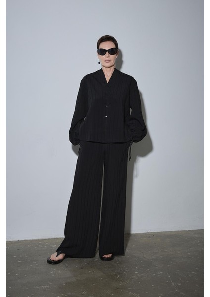 Siyah Alba Culotte Pantolon