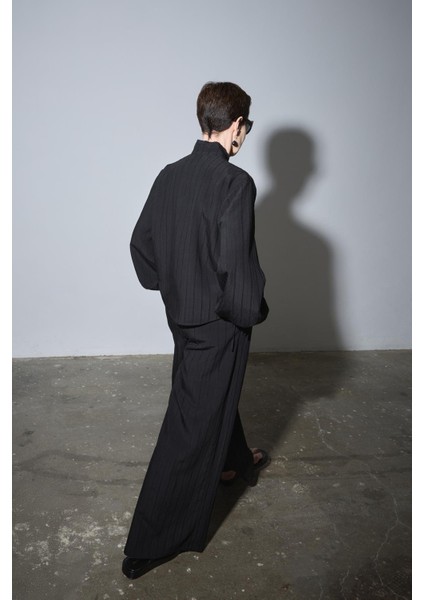 Siyah Alba Culotte Pantolon