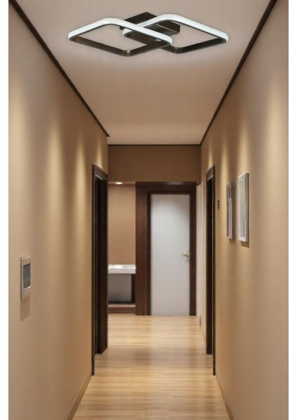 Kira Modern Tasarım Bronz Renk Salon - Mutfak - Hol Beyaz LED 2 Li Avize modelleri