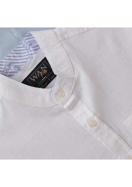 Erkek Çocuk Uzun Kol Ince Gömlek - E.G-1014 - Beyaz fiyatları