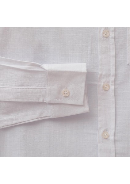 Erkek Çocuk Uzun Kol Ince Gömlek - E.G-1014 - Beyaz fırsatları